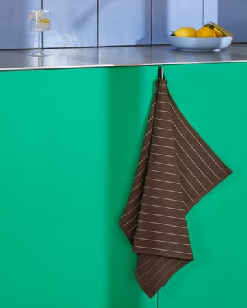 Torchon Canteen 52x80 cm - Chocolate pinstripe - HAY