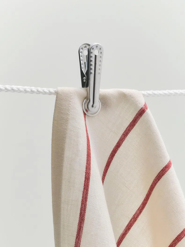 Torchon de cuisine Outdoor Market, Beige-rouge, lot de 2 HAY