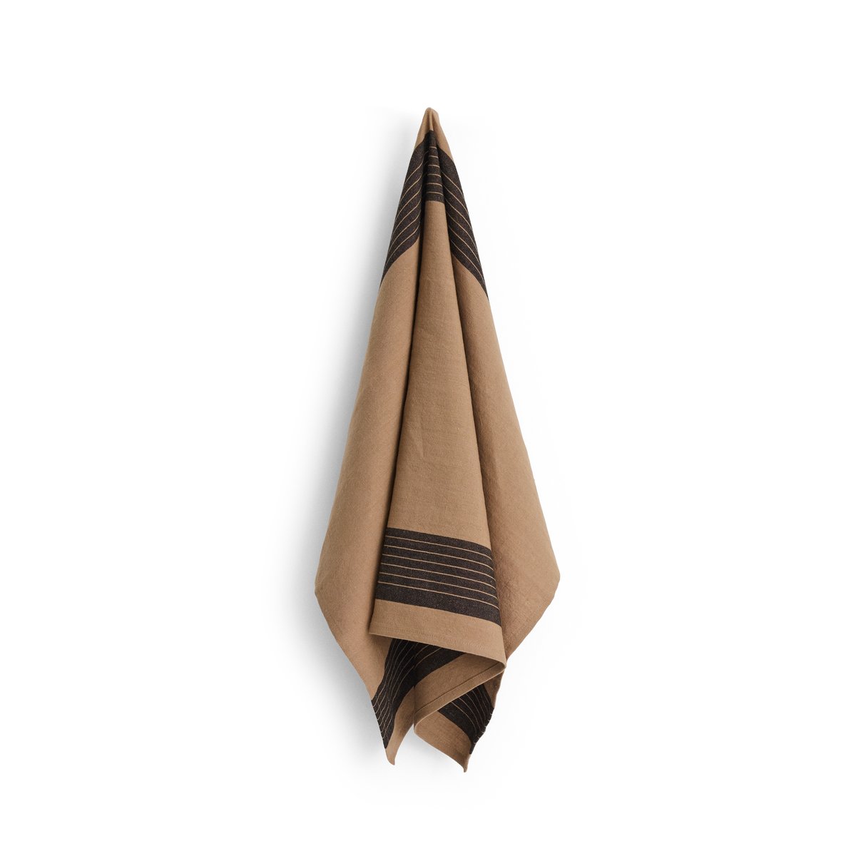HAY Torchon Linear 52x80 cm Mocca | Design Scandinave | Torchons | Marron