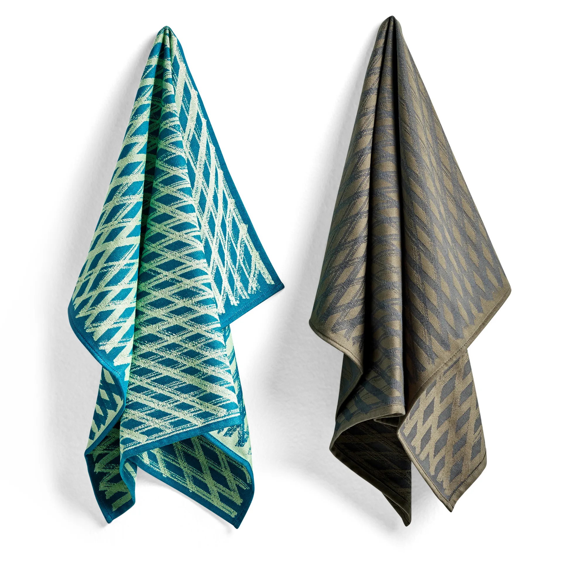 Torchon Tea Towel Marker diamond Lot de 2, No 3 HAY