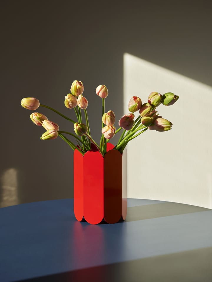 Vase Arcs 25 cm, Red HAY