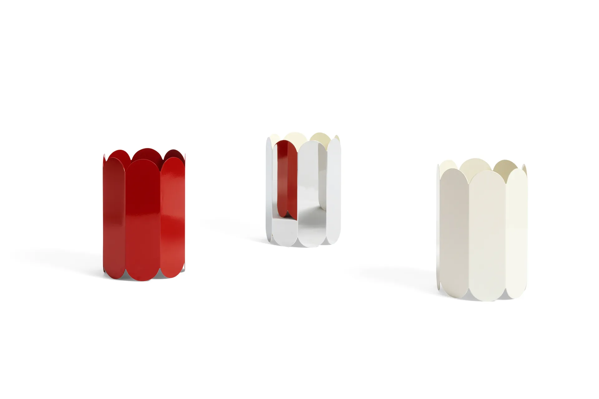 Vase Arcs 25 cm, White HAY