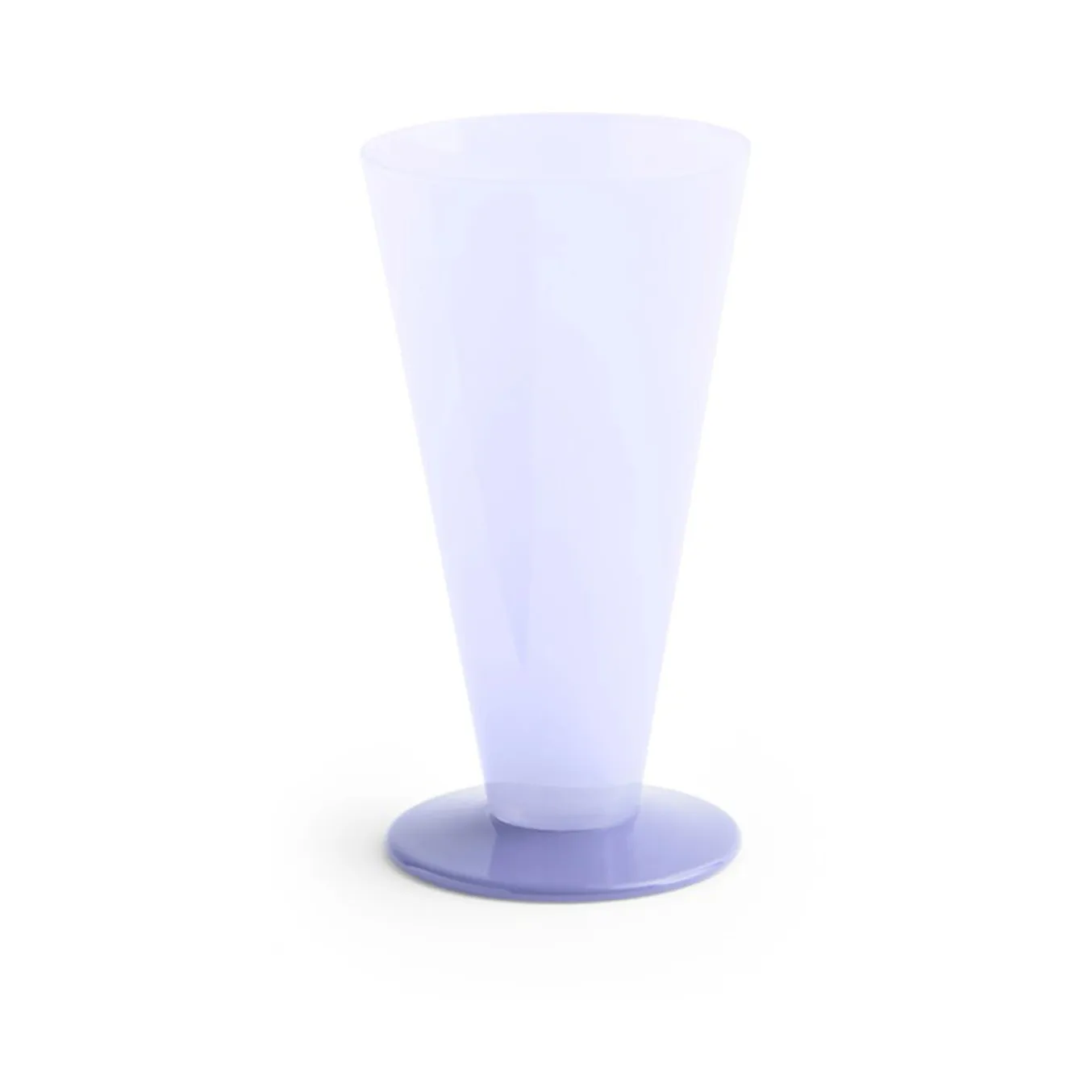 Vase Conical, Light blue-lavender blue, small HAY