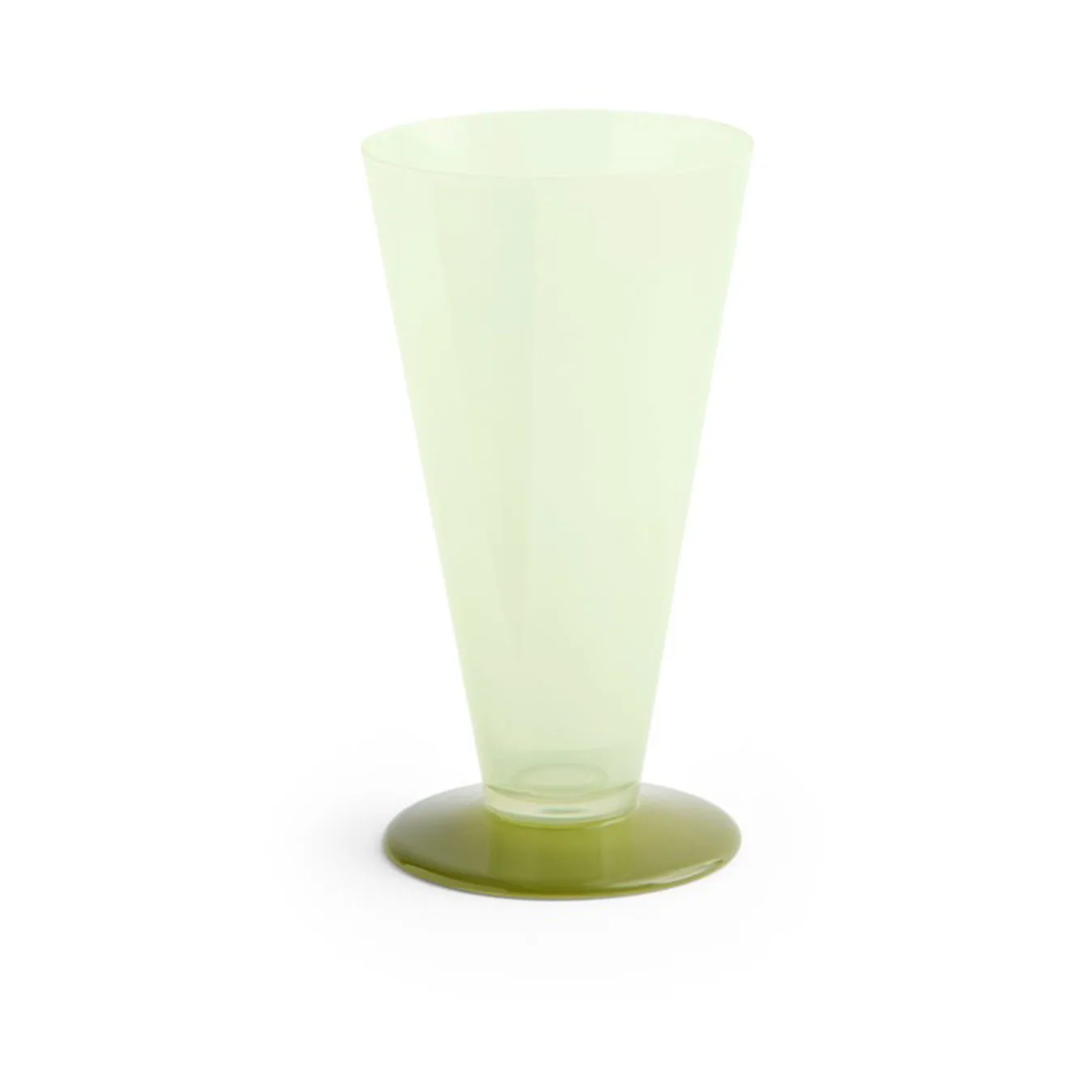 Vase Conical, Light green-dark lime, small HAY