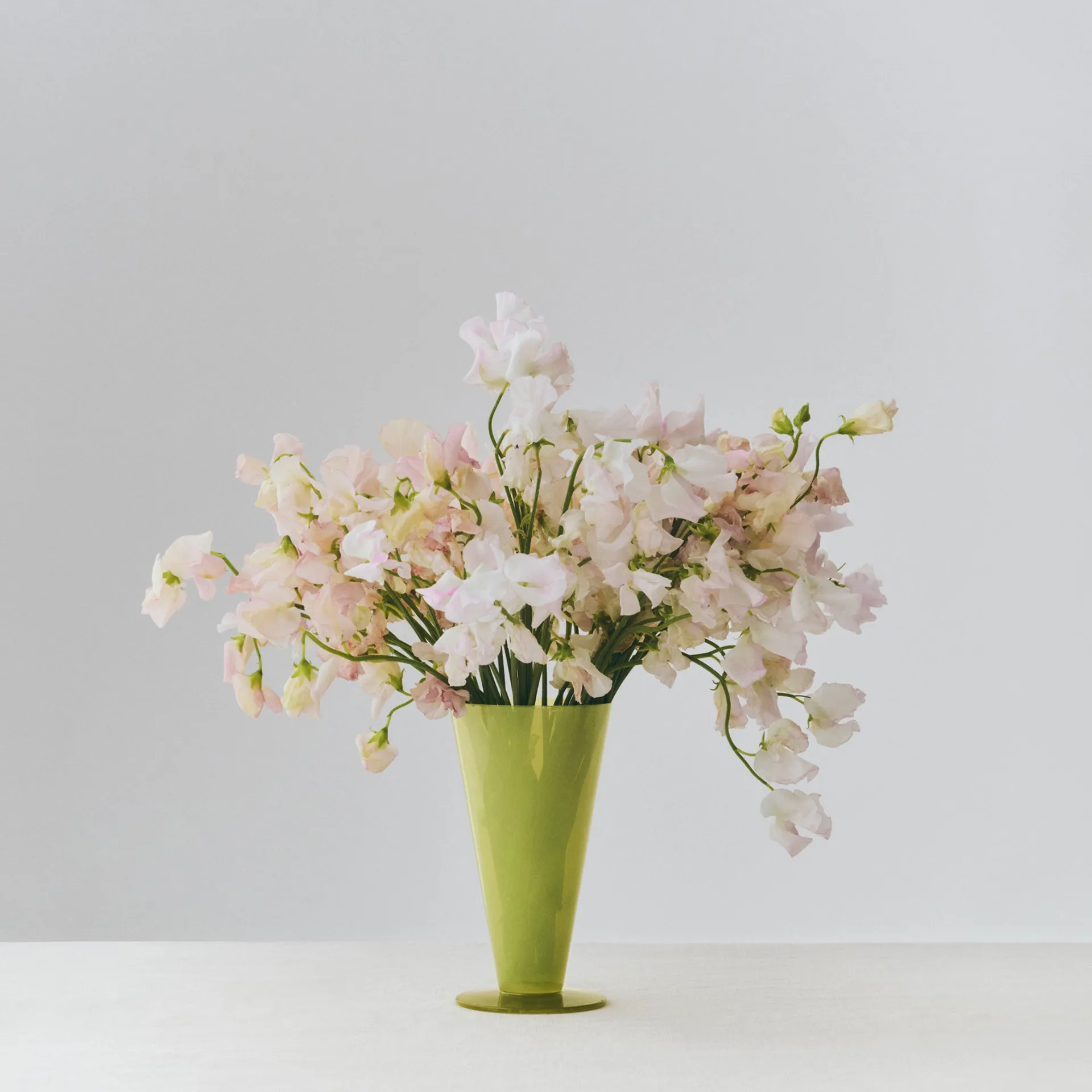 Vase Conical, Light green-dark lime, small HAY