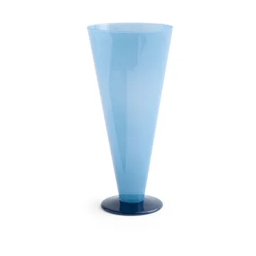 Vase Conical - Petrol blue-dark blue, large - HAY