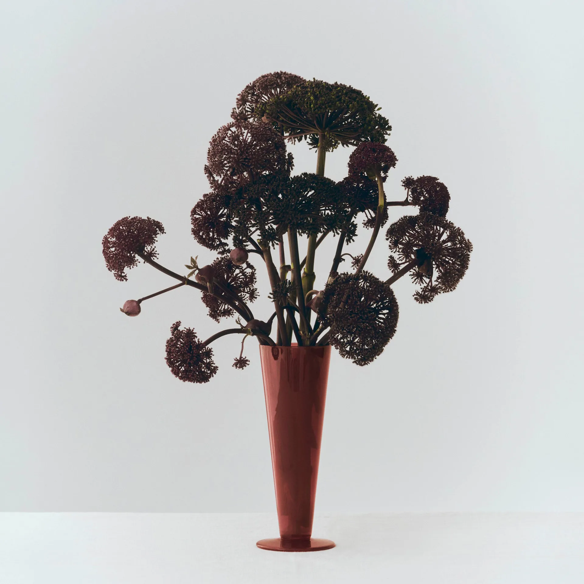 Vase Conical, Rose-dark red, medium HAY