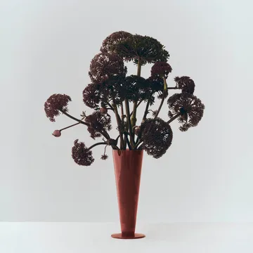 Vase Conical - Rose-dark red, medium - HAY