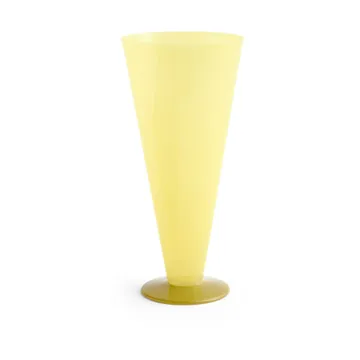 Vase Conical - Yellow-lime green, large - HAY