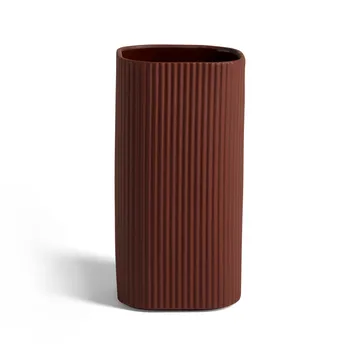Vase Facade 22 cm - Dark terracotta - HAY