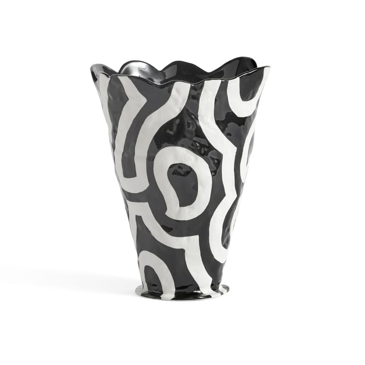 Vase Jessica Hans Shadow 25 cm - Noir-blanc - HAY