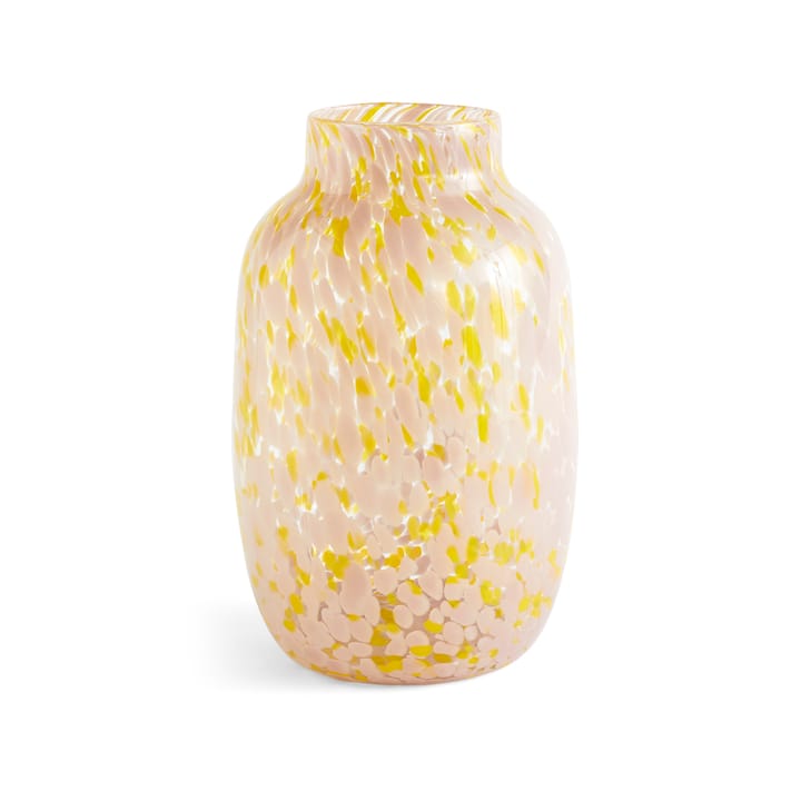 Vase Splash Round L - 30 cm Light pink-yellow - HAY