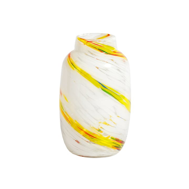 Vase Splash Round M 23 cm - Lemon swirl - HAY