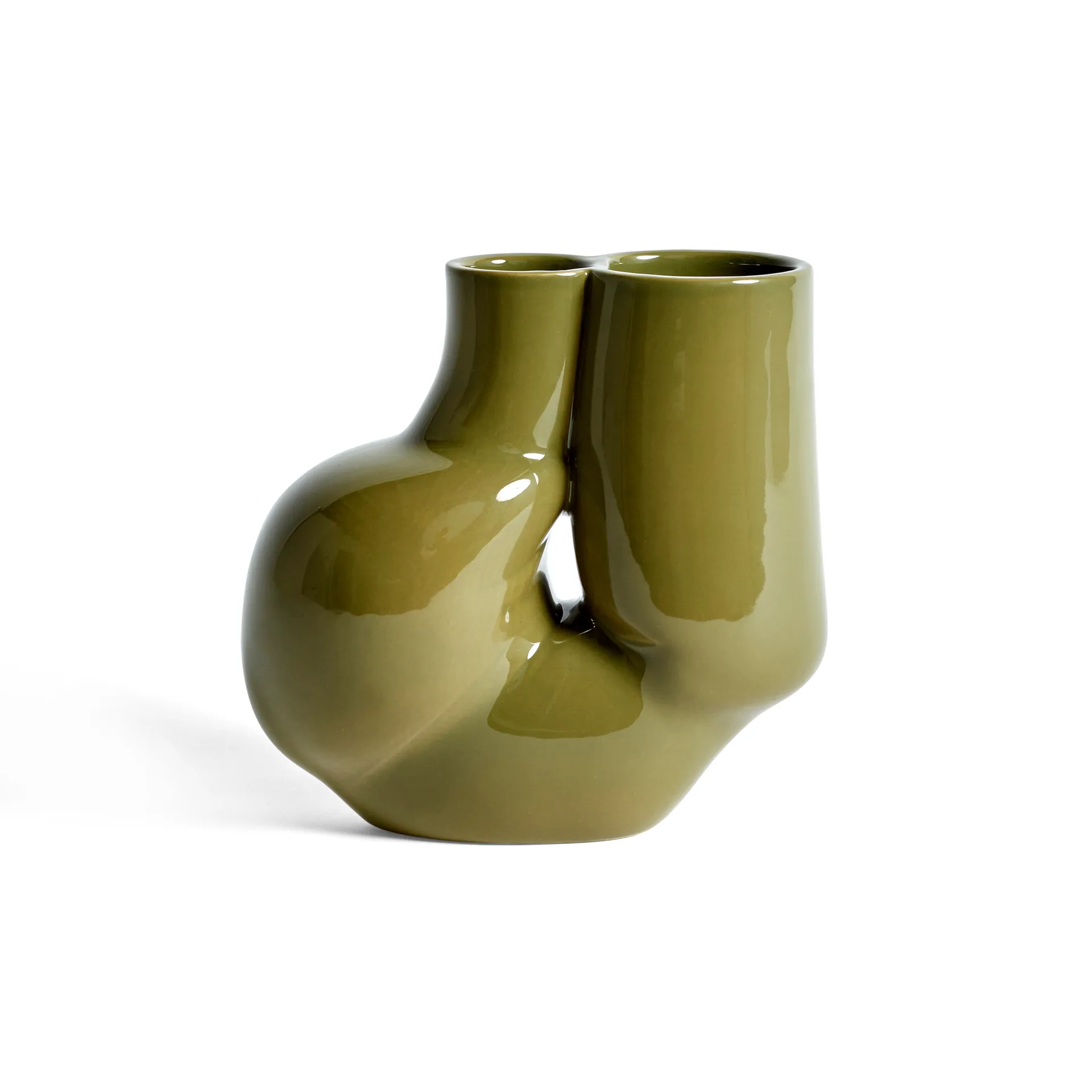 Vase W&S Chubby, Olive green HAY