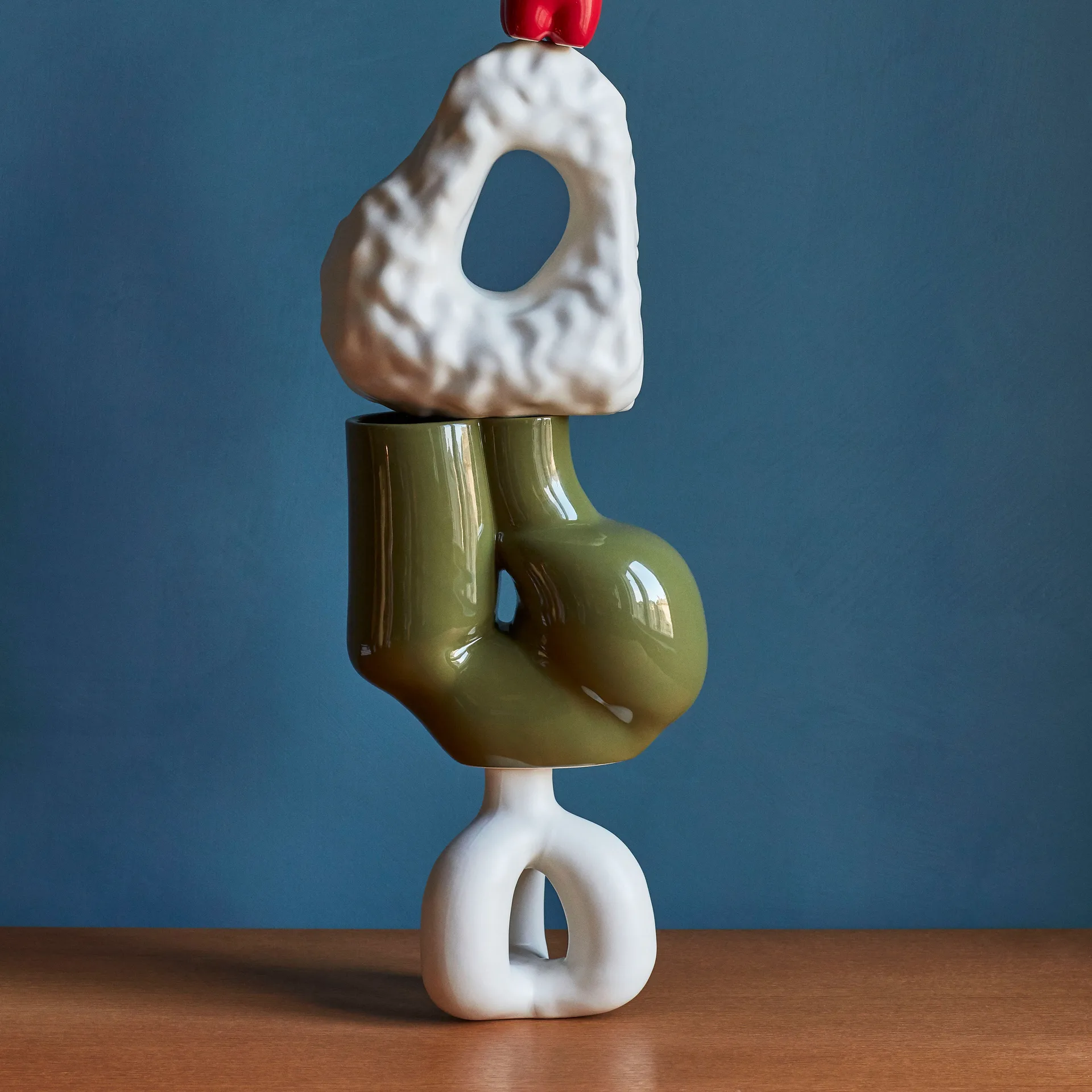 Vase W&S Chubby, Olive green HAY