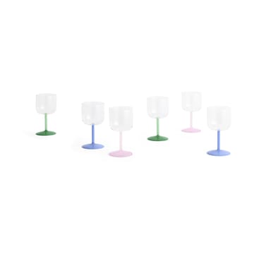 Verre à vin Tint 25 cl Lot de 2 - Clear-jade light blue - HAY