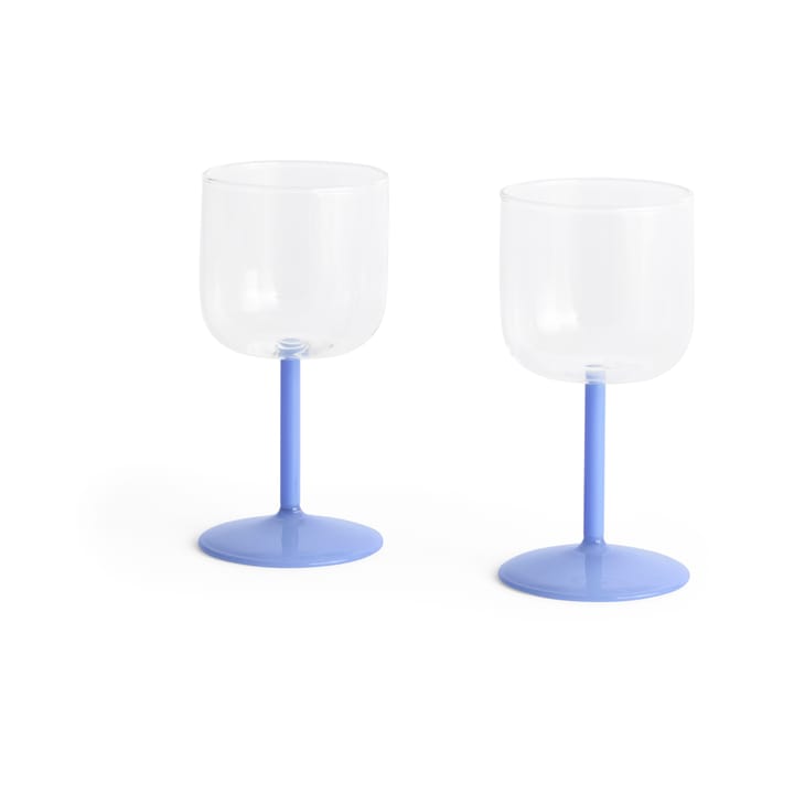 Verre à vin Tint 25 cl Lot de 2 - Clear-jade light blue - HAY