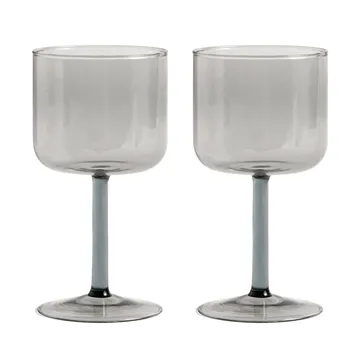 Verre à vin Tint 25 cl Lot de 2 - Gris - HAY