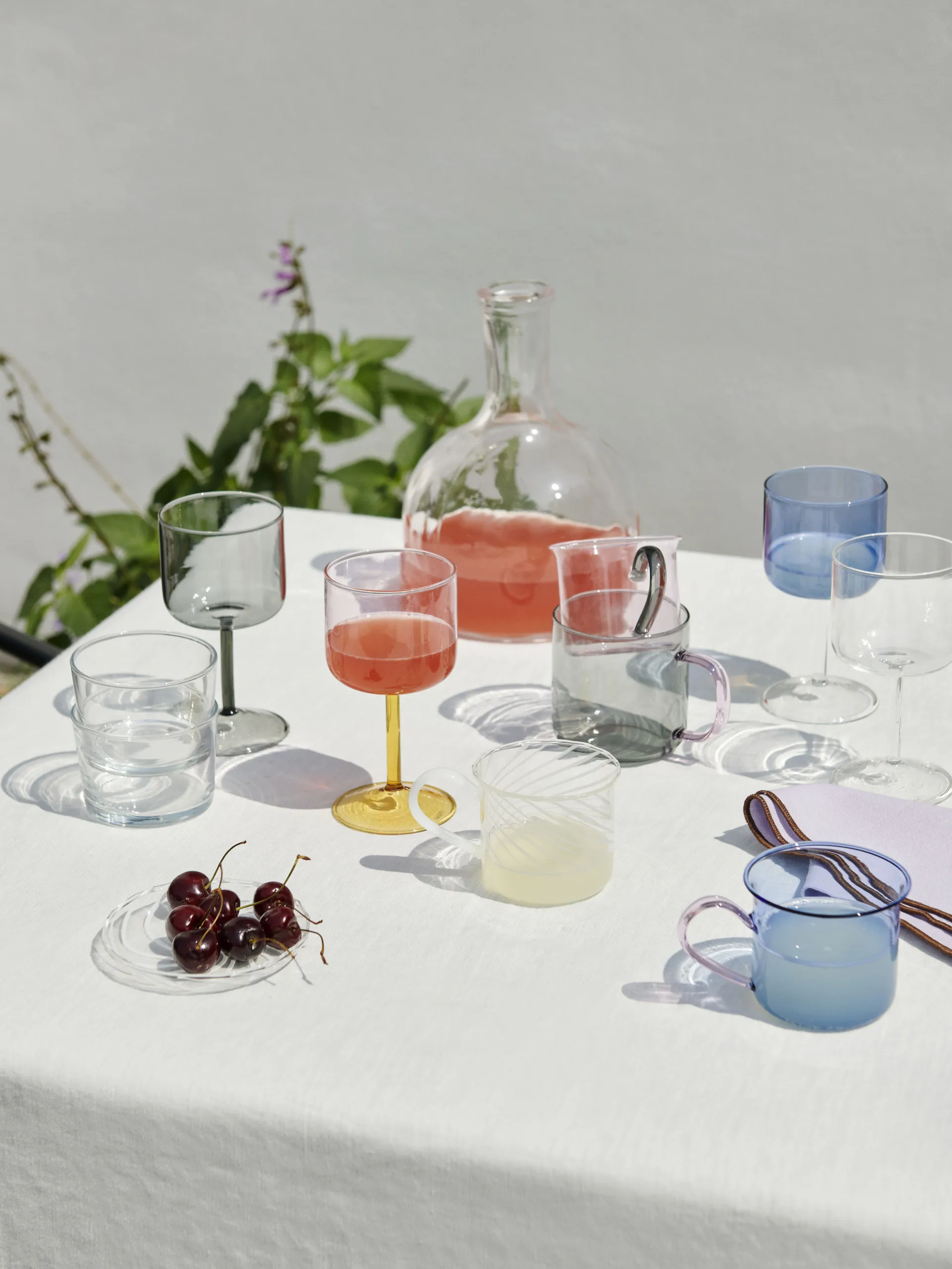 Verre à vin Tint 25 cl Lot de 2, Gris HAY