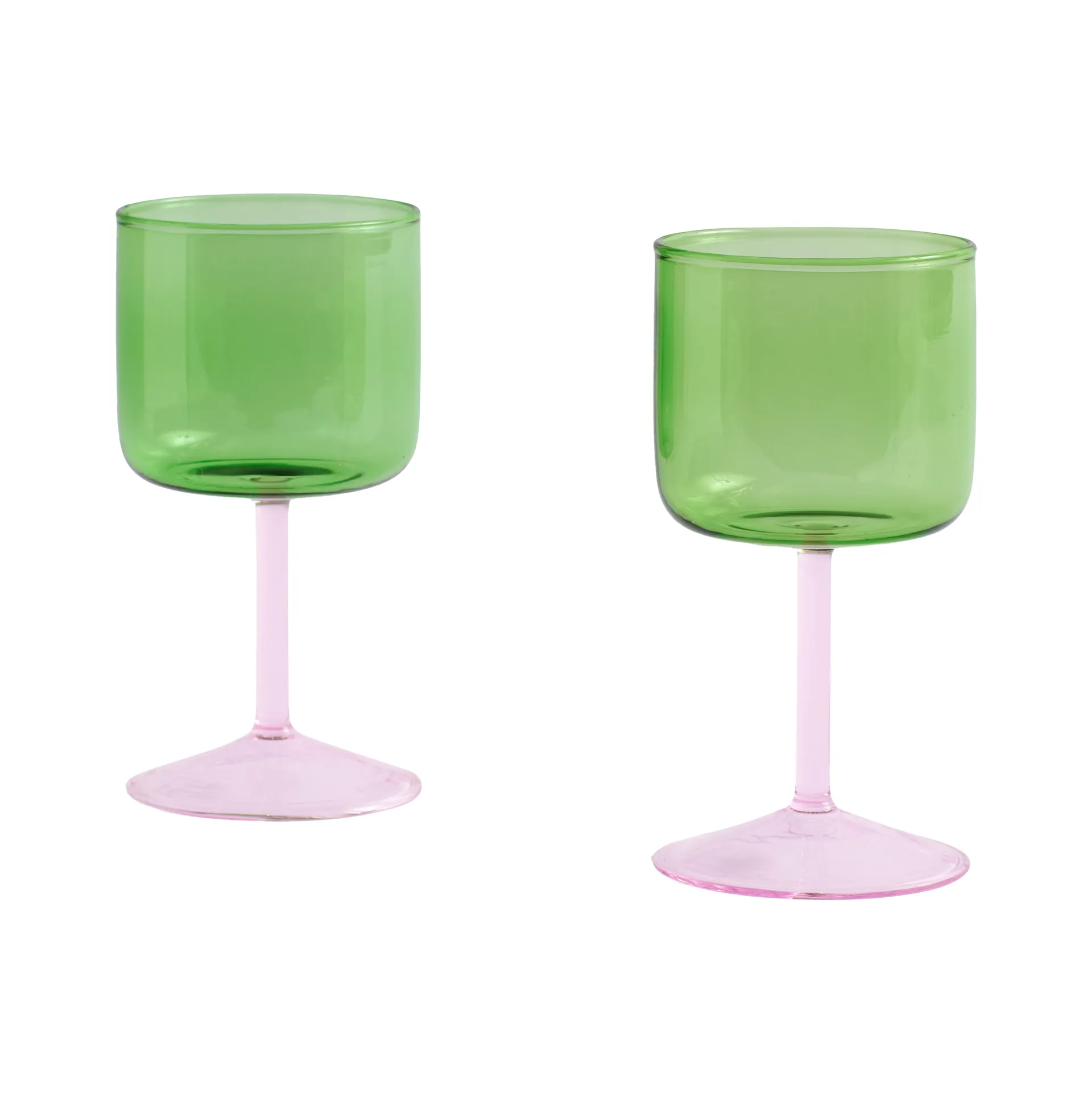 Verre à vin Tint 25 cl Lot de 2, Vert-rose HAY