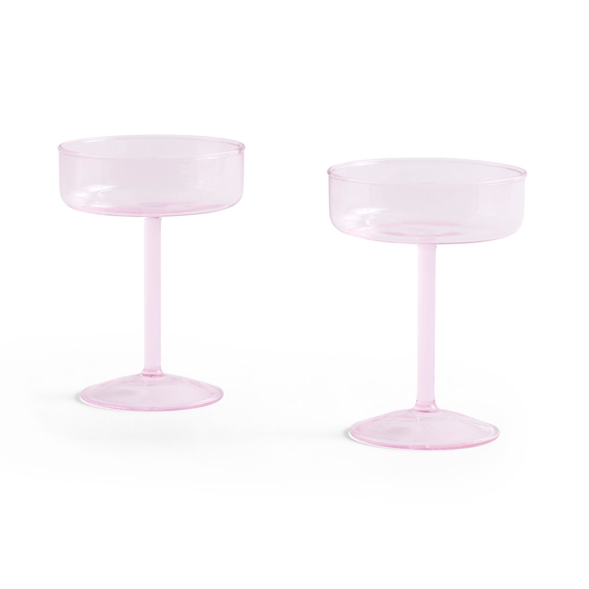 HAY Verre coupe Tint 20 cl lot de 2 Rose | Design Scandinave | Verres à cocktail & à martini | Rose