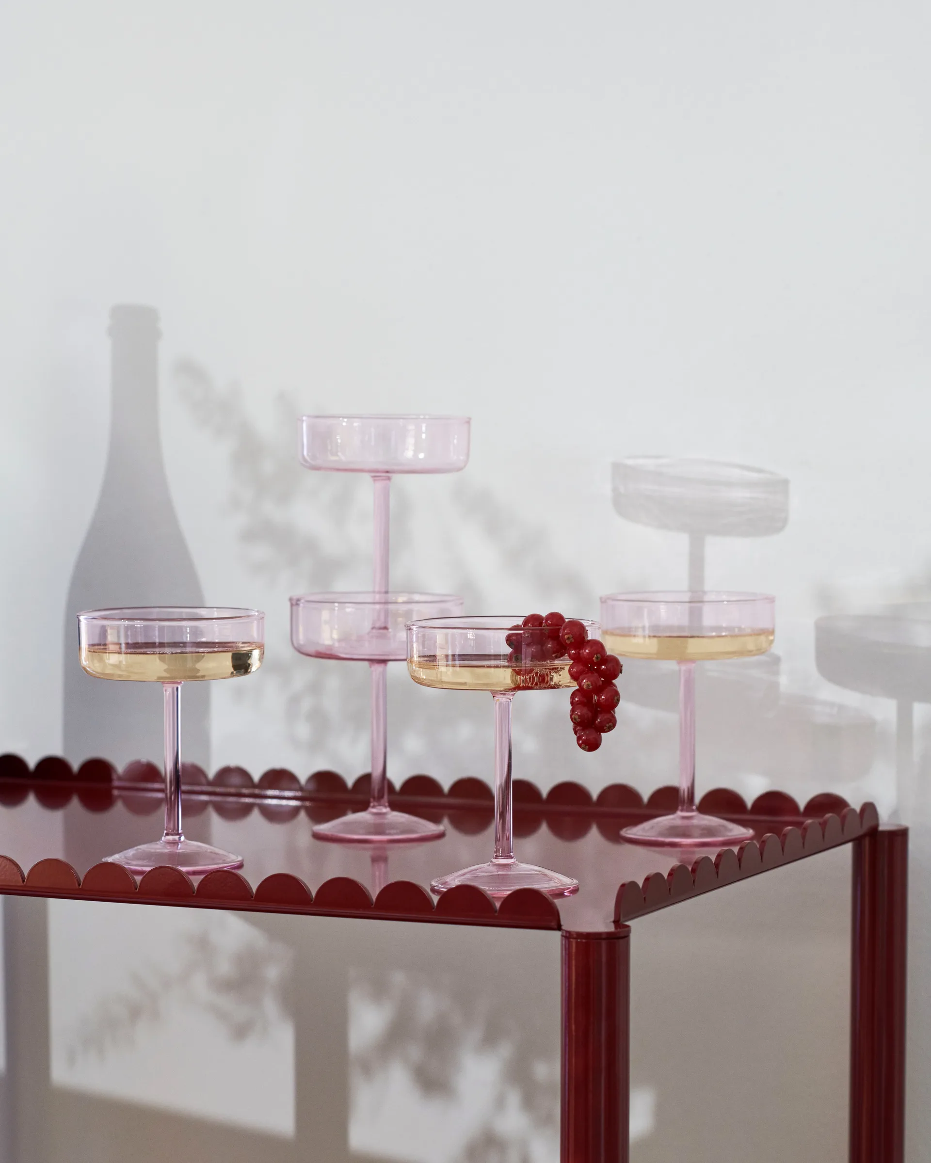 Verre coupe Tint 20 cl lot de 2, Rose HAY