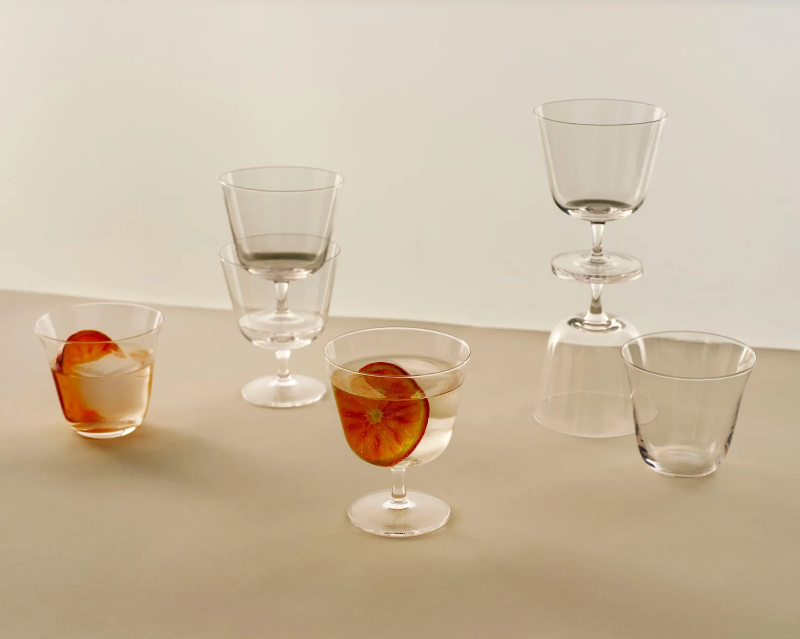 Verres à boire Curve Tumbler lot de 2, Clear HAY