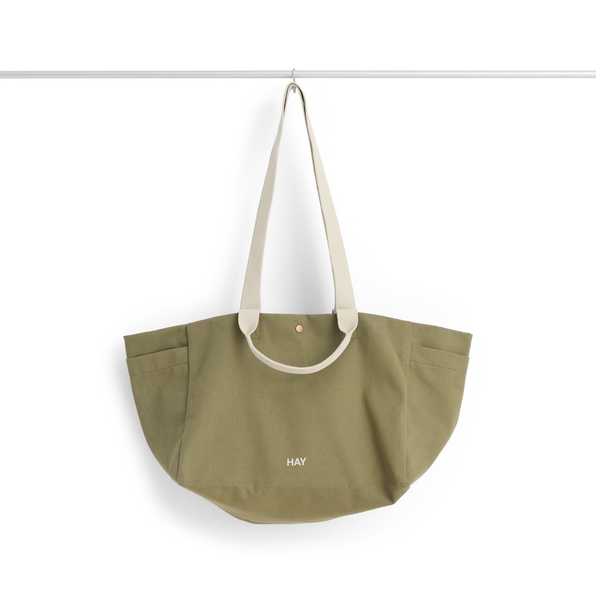 HAY Weekend Bag No 2 S 26x56 cm Olive | Design Scandinave | Paniers de rangement | Vert
