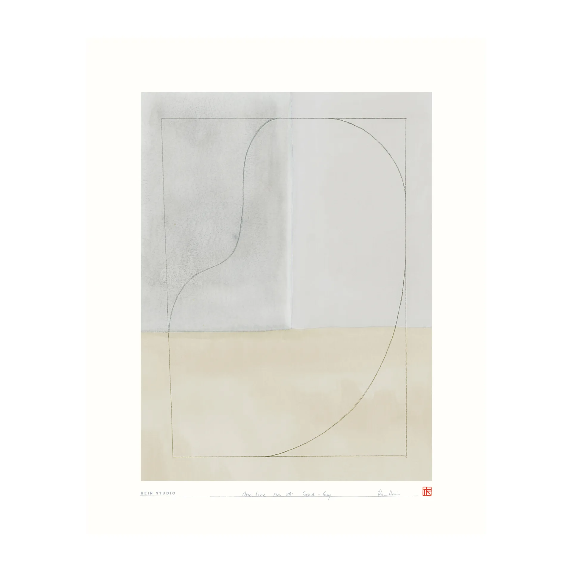 Affiche One Line 40x50 cm, Nº 04 Hein Studio