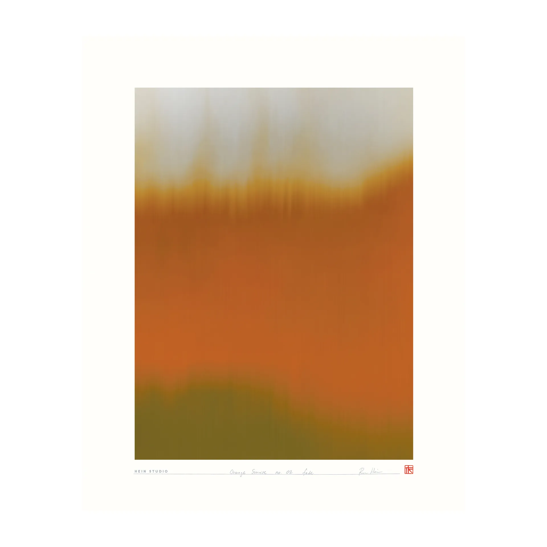 Affiche Orange Sunrise 40x50 cm, Nº 02 Hein Studio