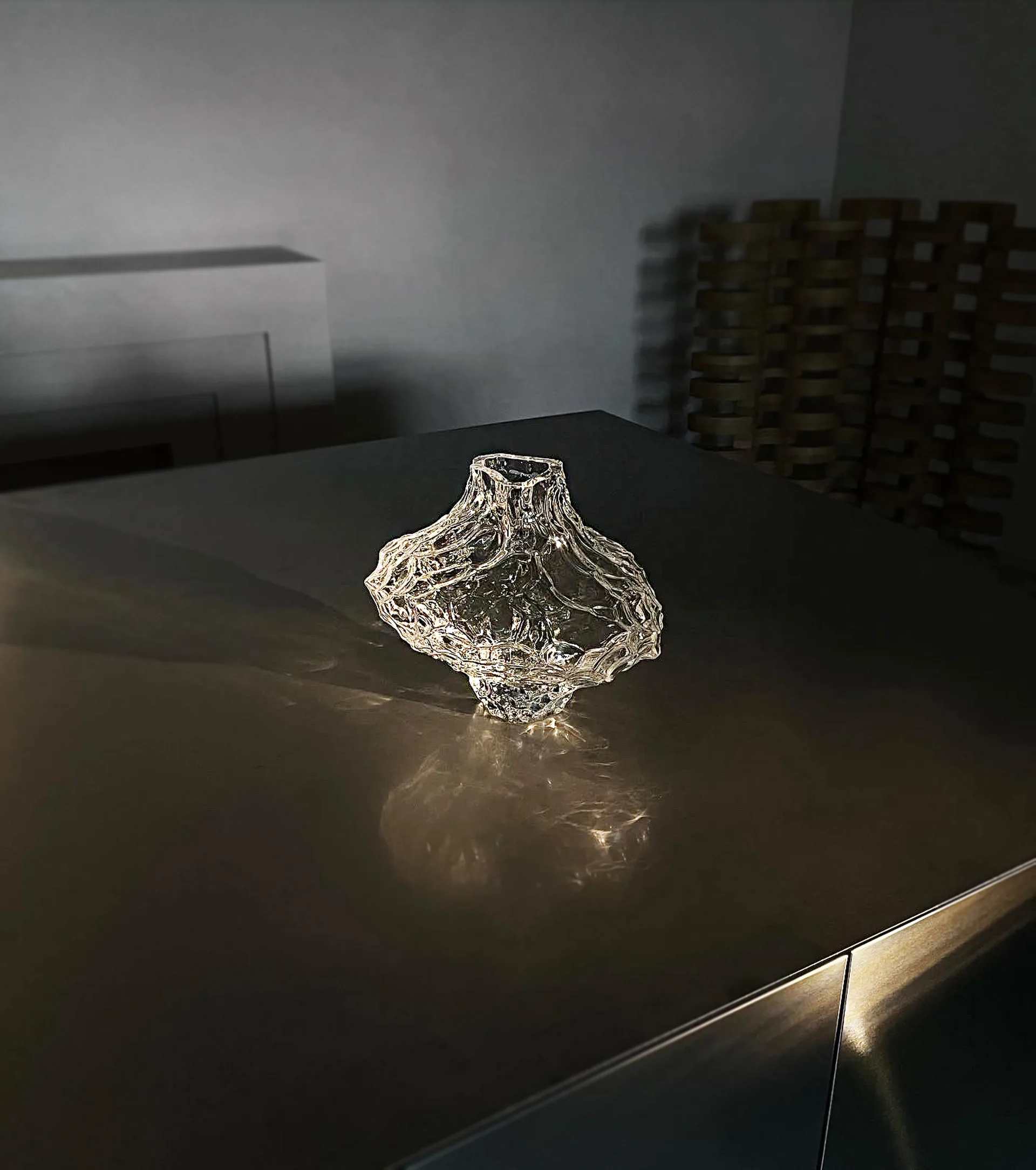 Vase Canyon Large 23 cm, Transparent Hein Studio