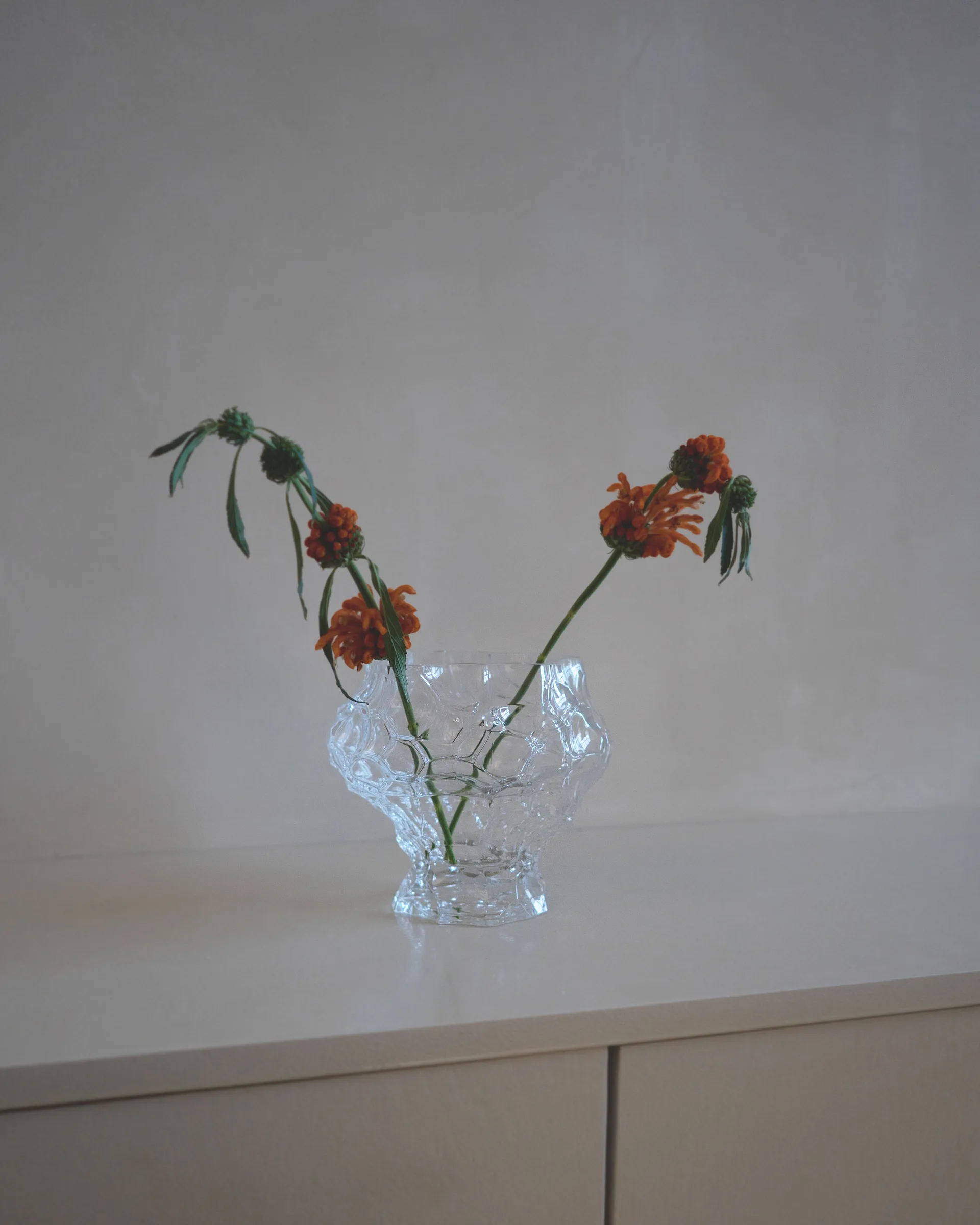 Vase Canyon medium 18 cm, Clear Hein Studio