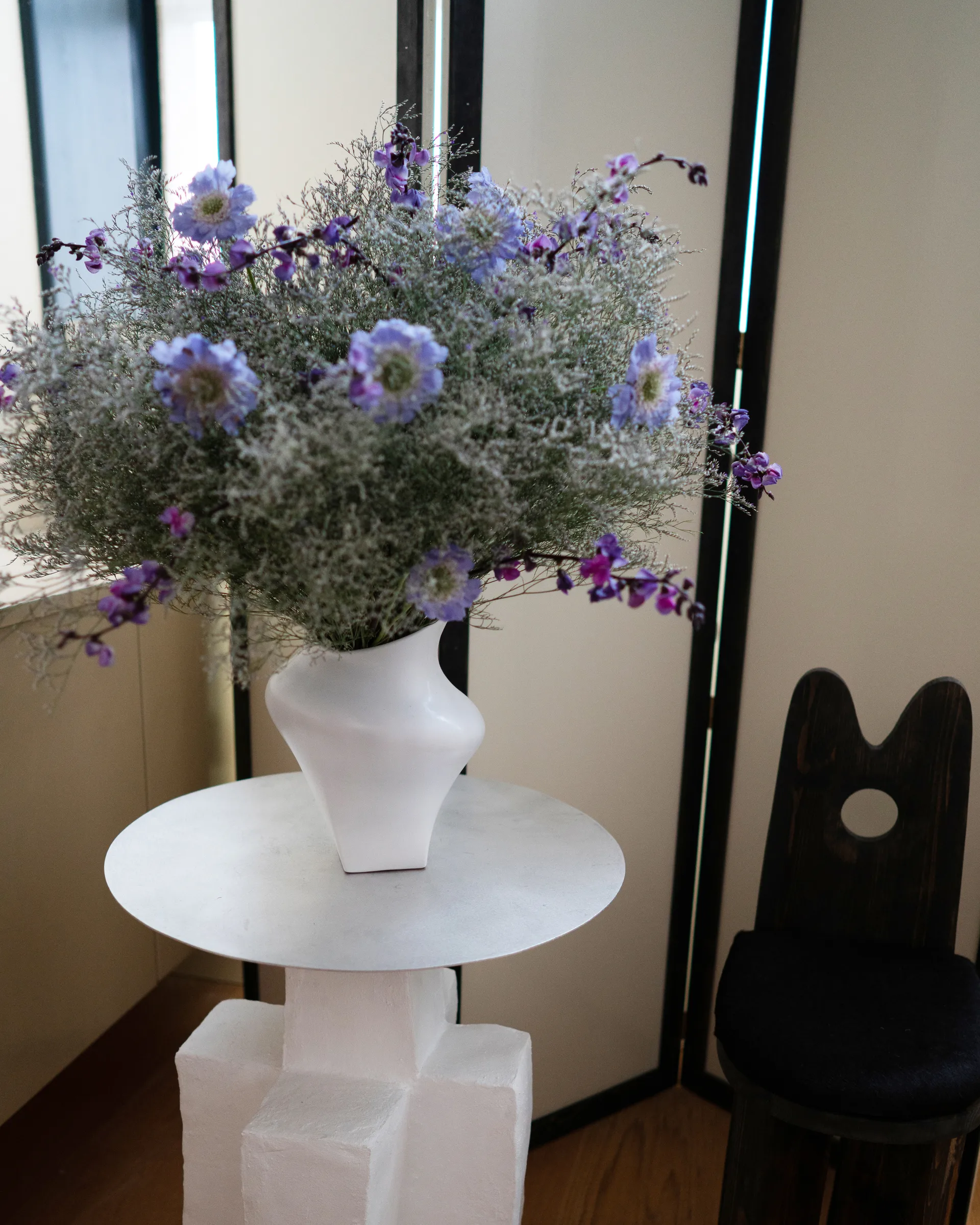 Vase Nami 20 cm, White Hein Studio