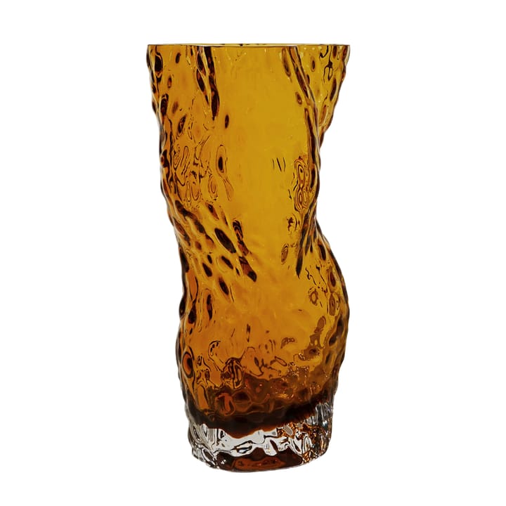 Vase Ostrea Rock verre 30 cm - Ambre - Hein Studio