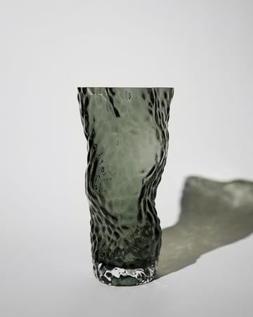 Vase Ostrea Rock verre 30 cm - Bleu nuit - Hein Studio