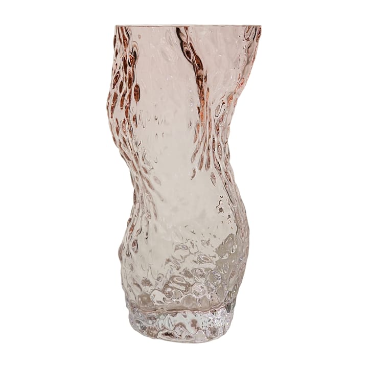Vase Ostrea Rock verre 30 cm - Rose pale - Hein Studio