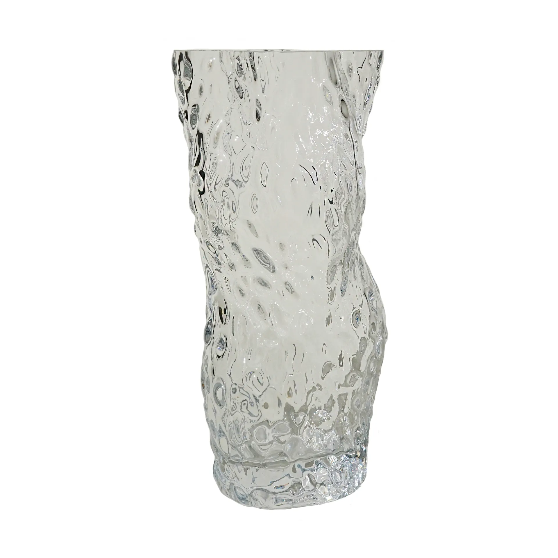 Vase Ostrea Rock verre 30 cm, Transparent Hein Studio