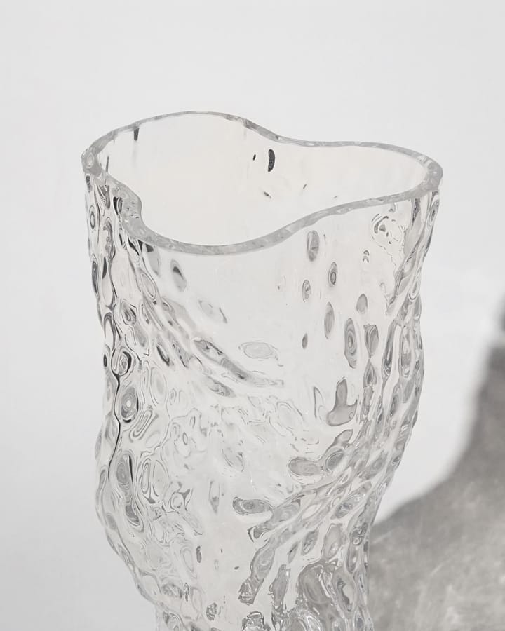 Vase Ostrea Rock verre 30 cm - Transparent - Hein Studio