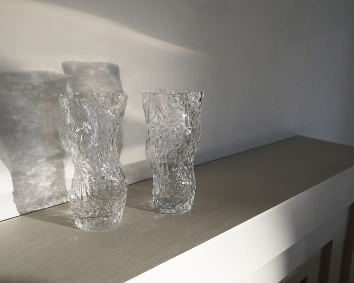 Vase Ostrea Rock verre 30 cm - Transparent - Hein Studio