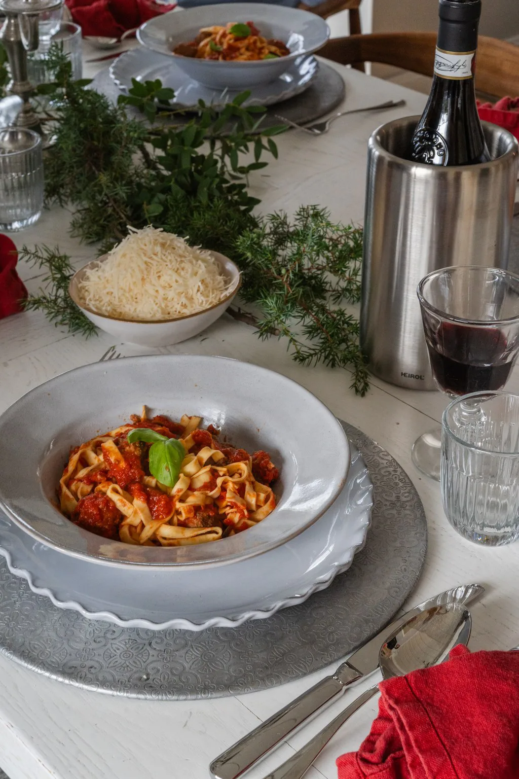 Assiette à pâtes Heirol x Nosse Smooth Ø25 cm, Stone Heirol