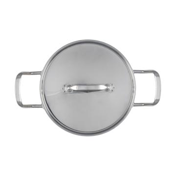 Casserole avec couvercle 3 litres Heirol Steely Classic Triply - Acier inoxydable - Heirol