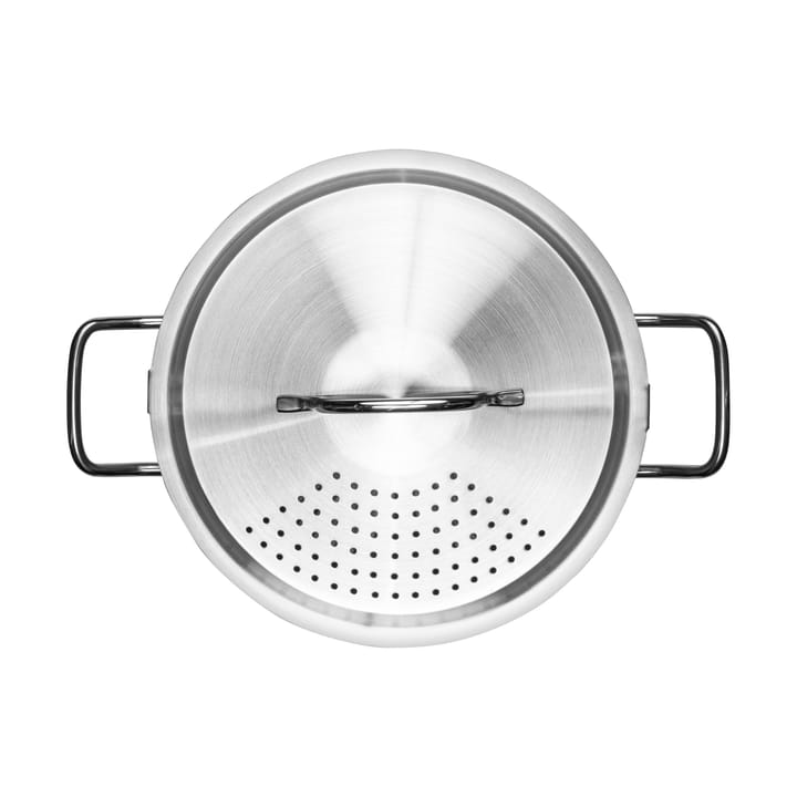 Casserole avec couvercle et passoire intégrée Steely Heirol, 5 litres Heirol