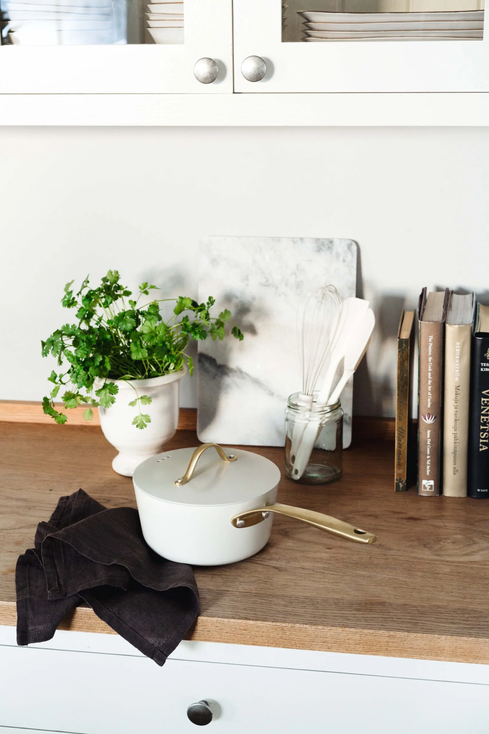 Casserole avec couvercle Heirol Royal Pearl Ø18 cm, Blanc-or Heirol