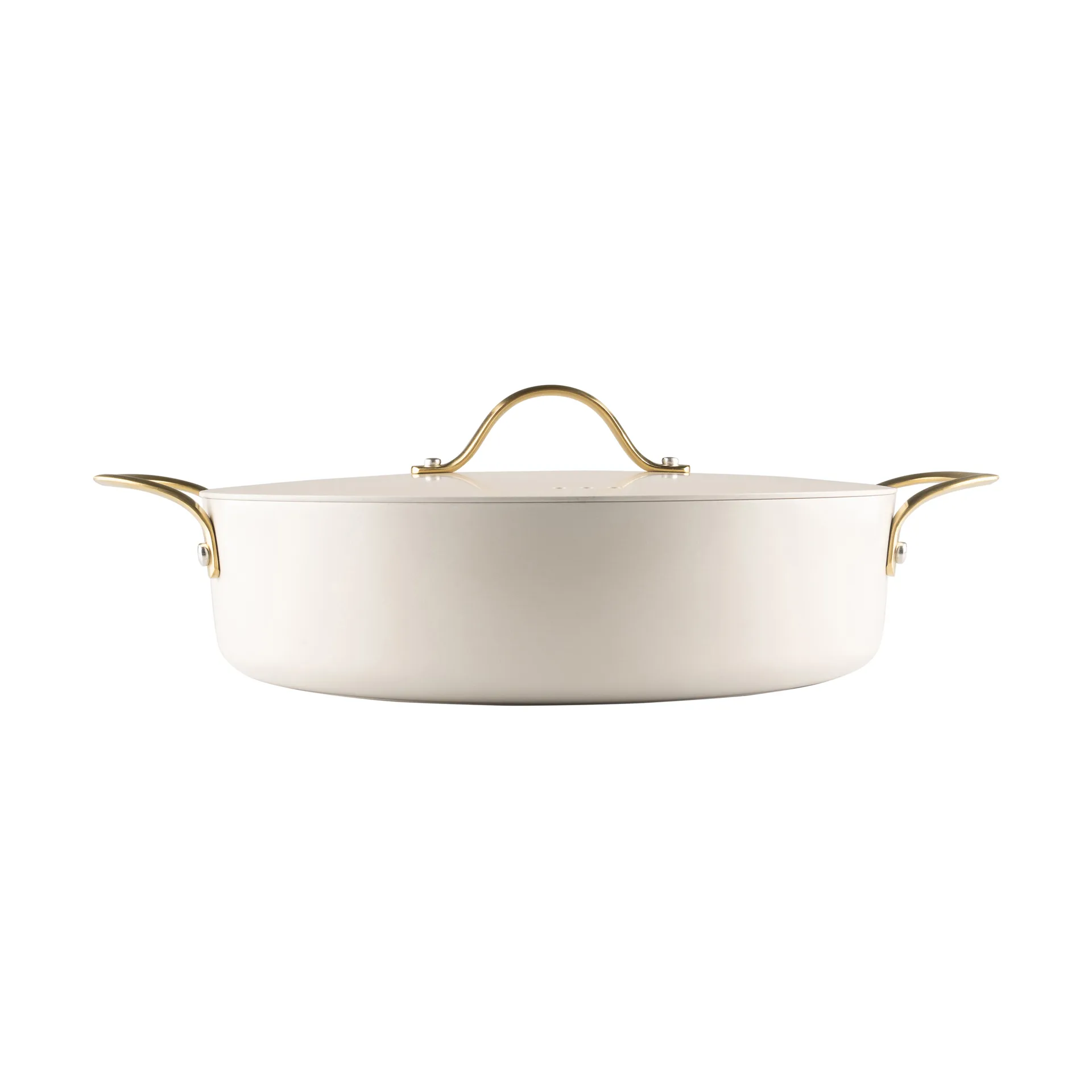 Casserole avec couvercle Heirol Royal Pearl Ø28 cm, Blanc-or Heirol
