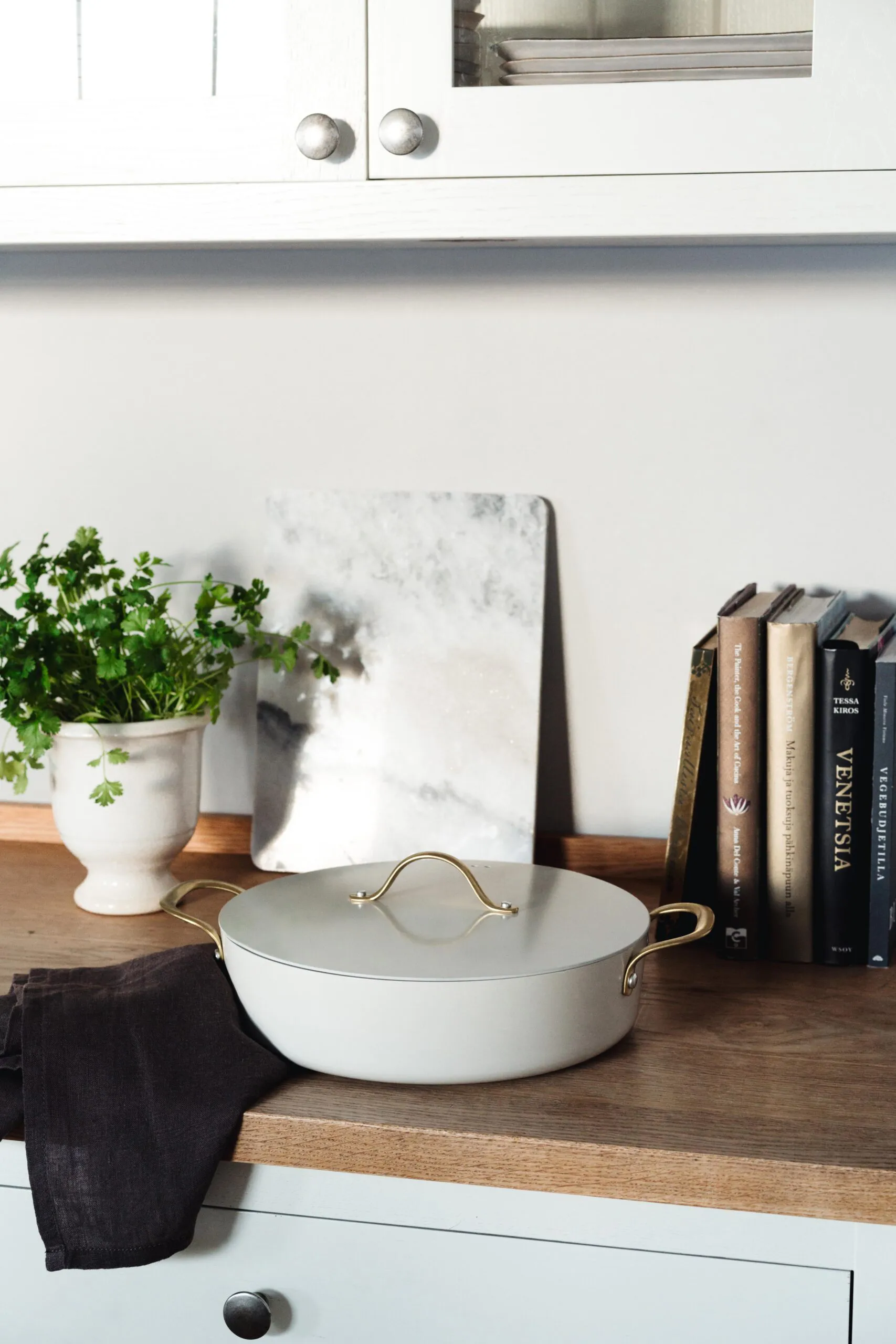 Casserole avec couvercle Heirol Royal Pearl Ø28 cm, Blanc-or Heirol