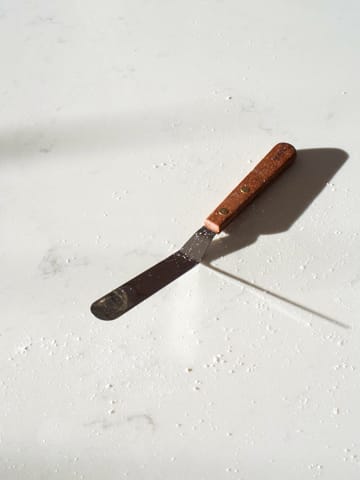Couteau palette avec manche en bois incliné - Bois de rose-acier inoxydable - Heirol