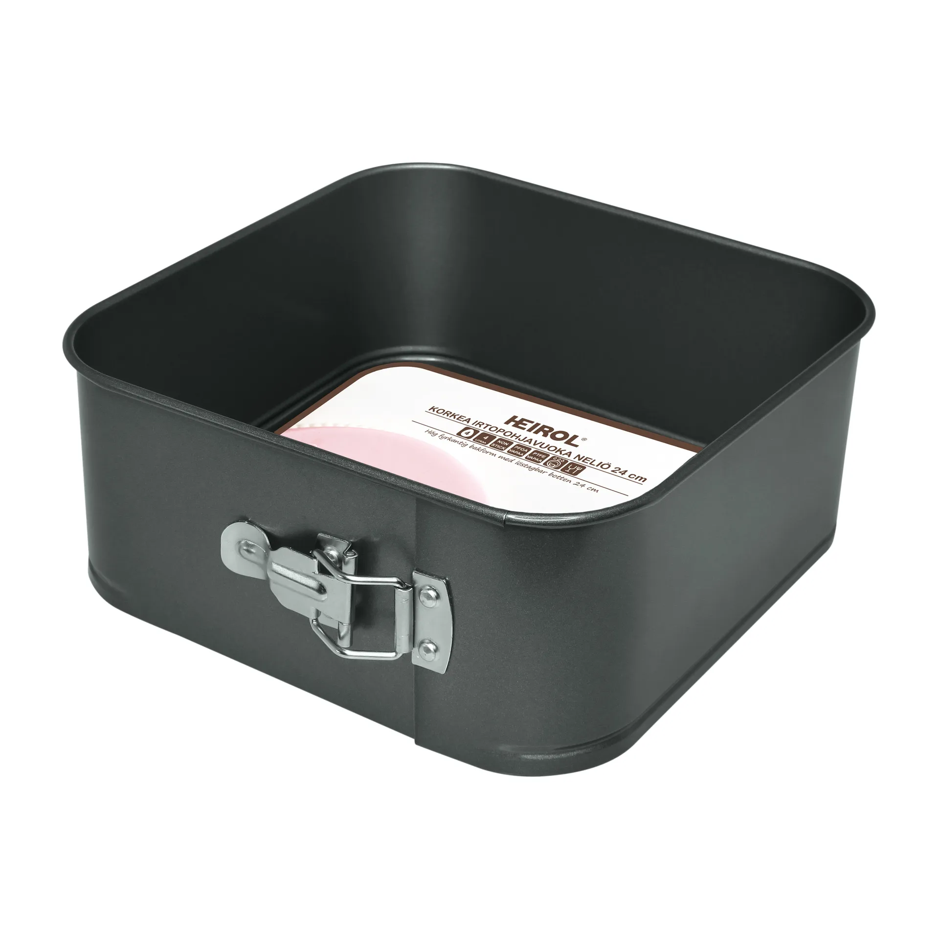 Heirol moule à charnière carré extra haut, 24x24 cm Heirol