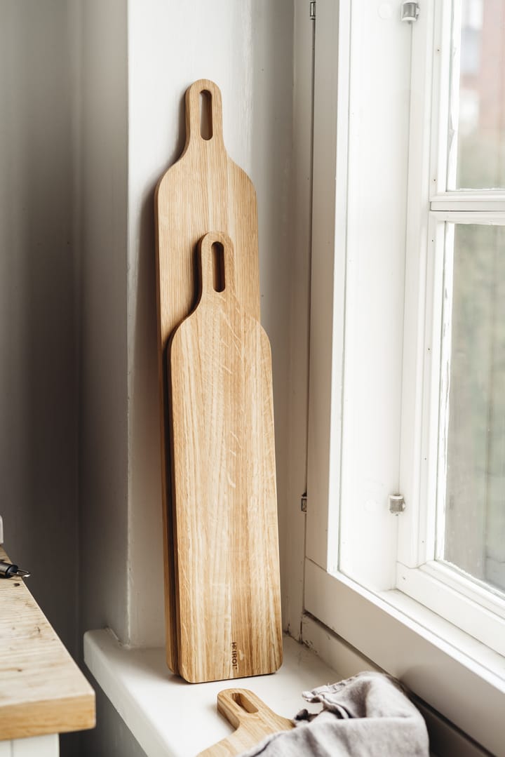 Heirol planche à découper avec poignée, chêne, 12x39 cm Heirol