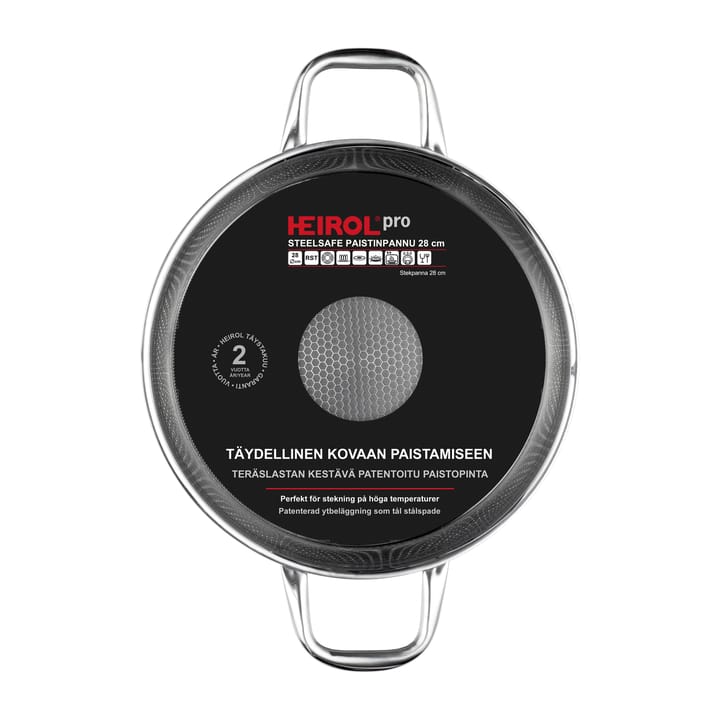 Heirol Steelsafe poêle à frire à deux manches, Ø28 cm Heirol