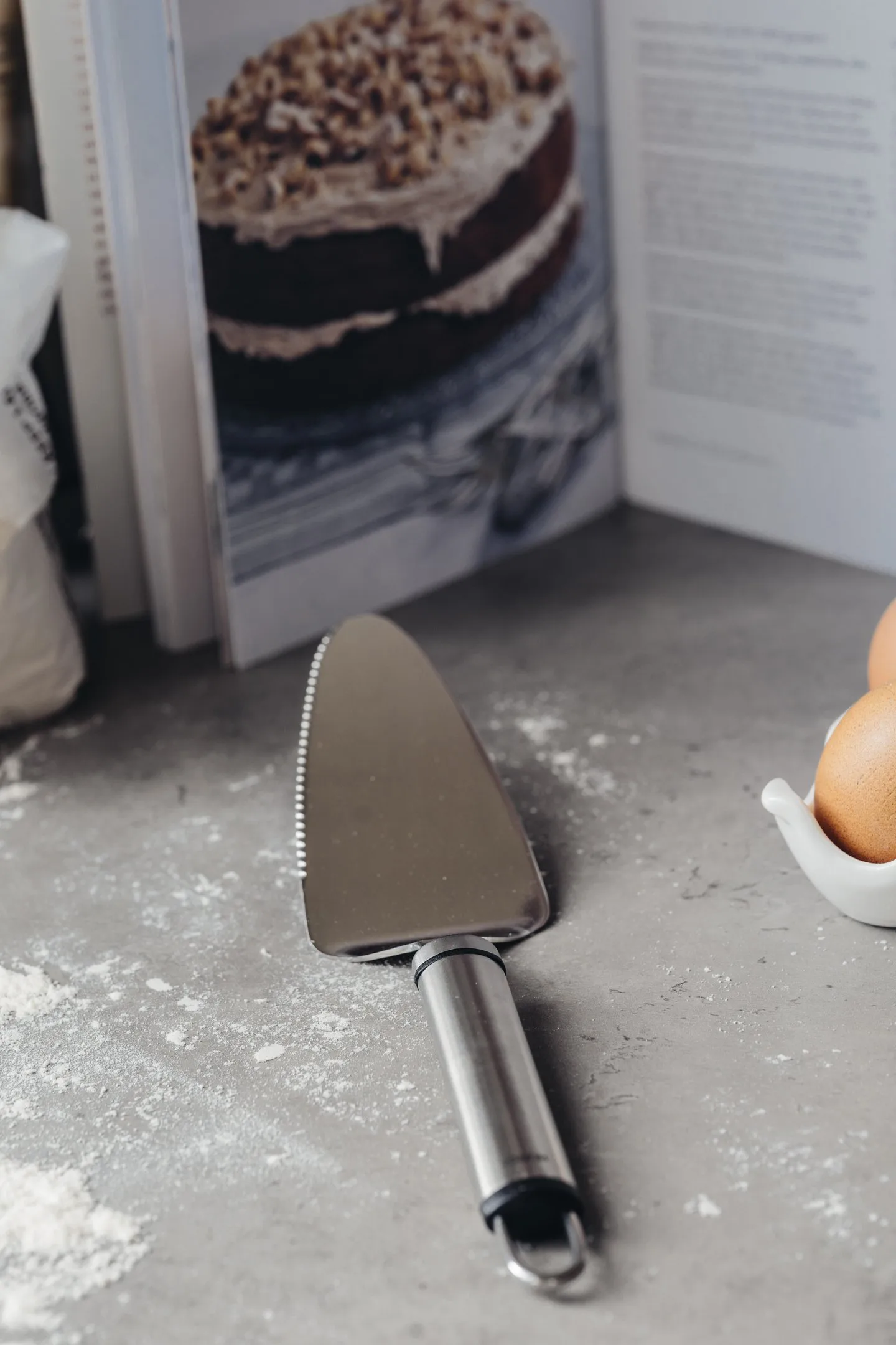 Pelle à gâteau Steely Heirol, Acier inoxydable Heirol